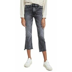 MOTHER Denim The Insider Crop Step Fray Jeans Train Stops Wash Size 24 $238